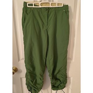 LL Bean - utility green hiking pants